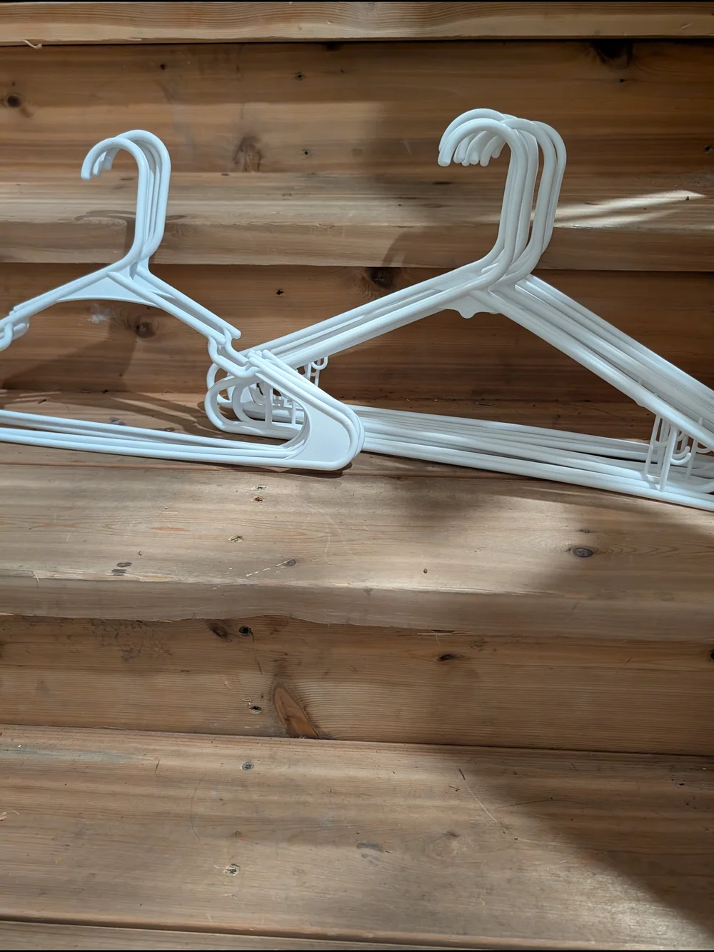 Black And White Non-Slip Clothing Hangers - Set of 24